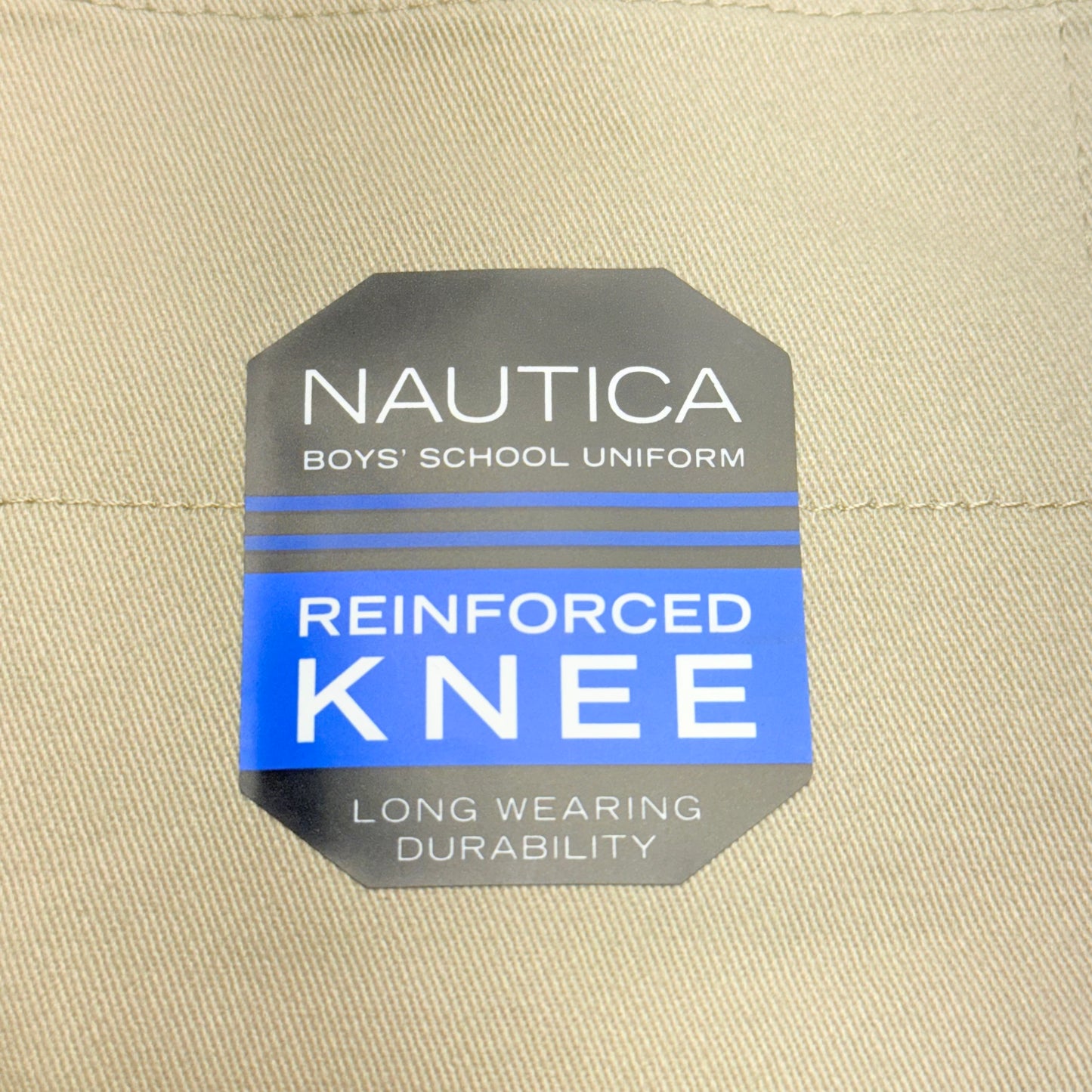 NAUTICA JEANS Boys' School Uniform Pants Sz 5 Regular Khaki - NUFDC01E (New)