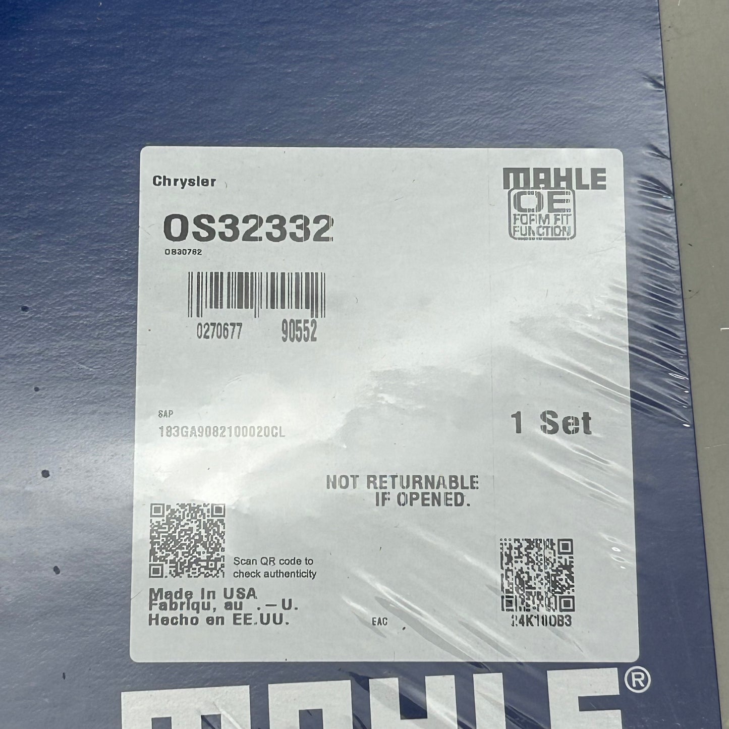 MAHLE Engine Oil Pan Gasket Replacement Part For Dodge, Hyundai & Kia OS32332