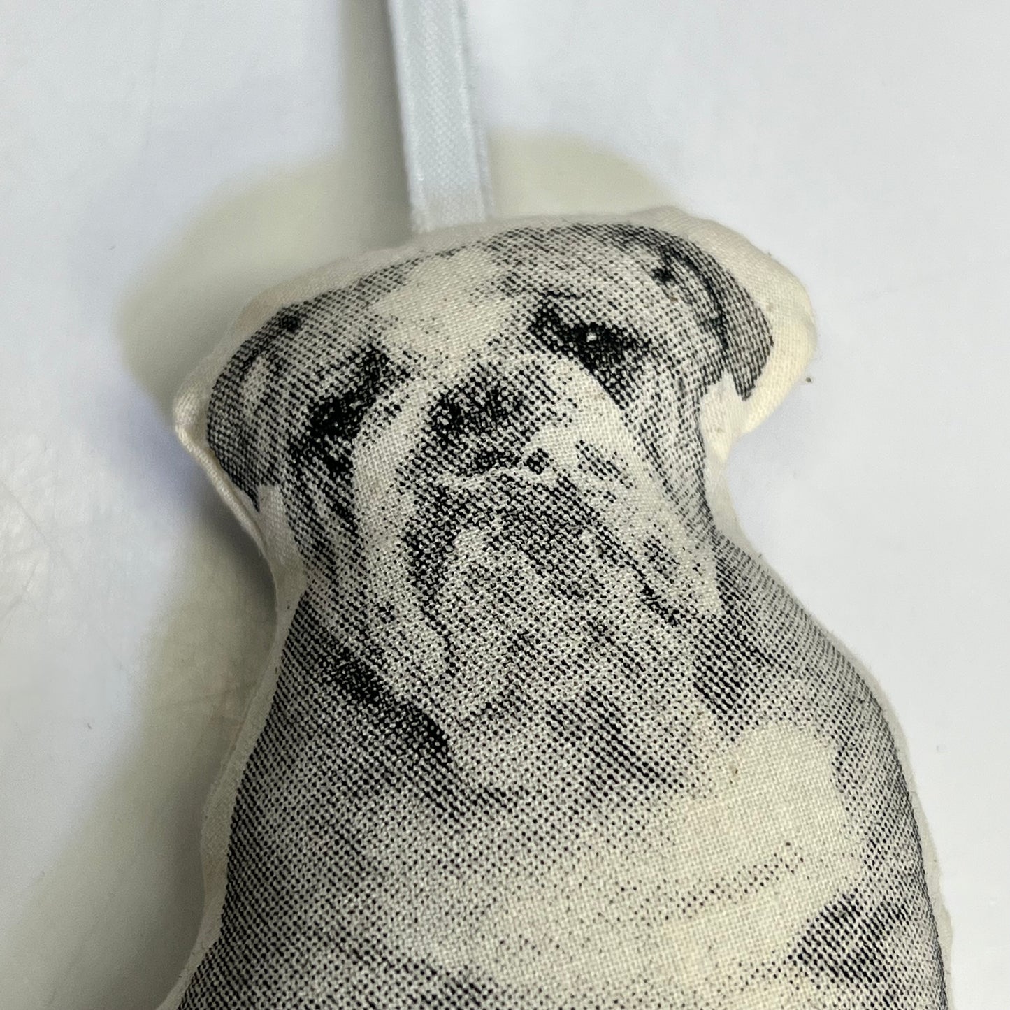 BRODERPRESS (3 PACK) Hand Silkscreened Dog Ornaments 3.5"x5" Black & White