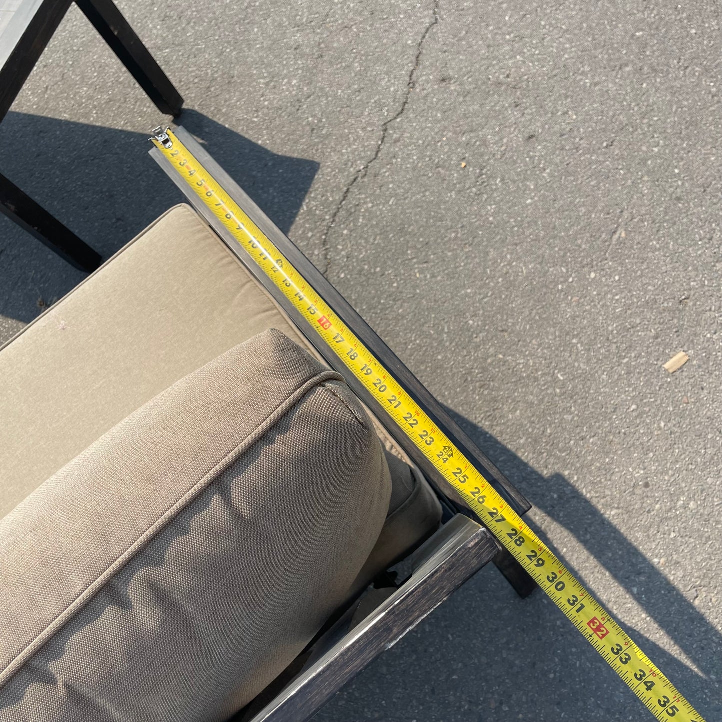 Z@ UNBRANDED 4-Piece Outdoor Aluminum Seating (New, Some Dirt)