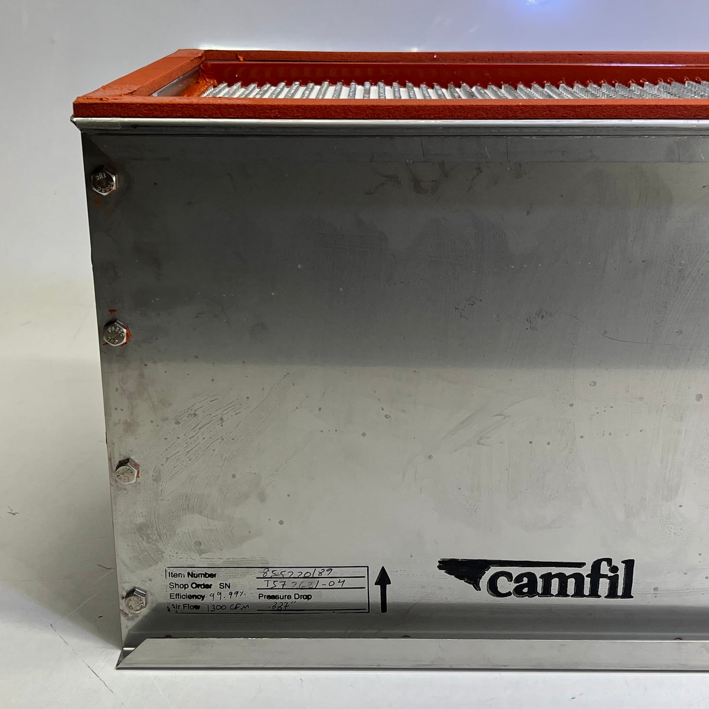 CANARM Industrial Air Filter High Efficiency  24"x11.5"x11.5" Chrome 855220189