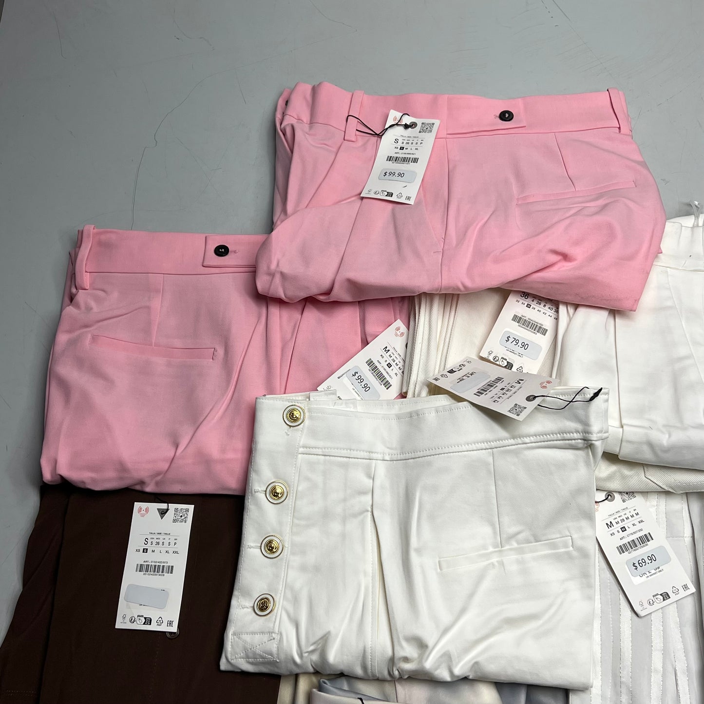 ZA@ ZARA Lot of Assorted Clothing Tops & Bottoms Women's Sz S & M Multicolor