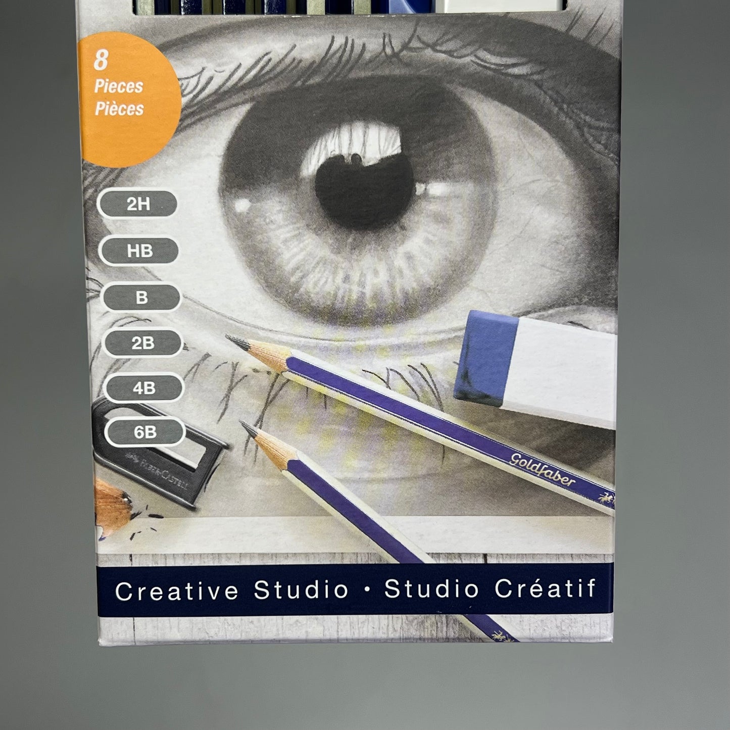 FABER-CASTELL (2 PACK) Graphite Sketch Pencil Set W/ Clay 8 Piece Set 114000T