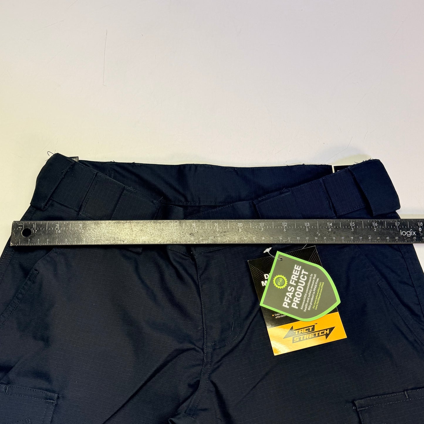 TACT SQUAD Tact Stretch Mini Ripstop Trouser Poly/Cotton Men's Sz 8 Dk Navy T7511