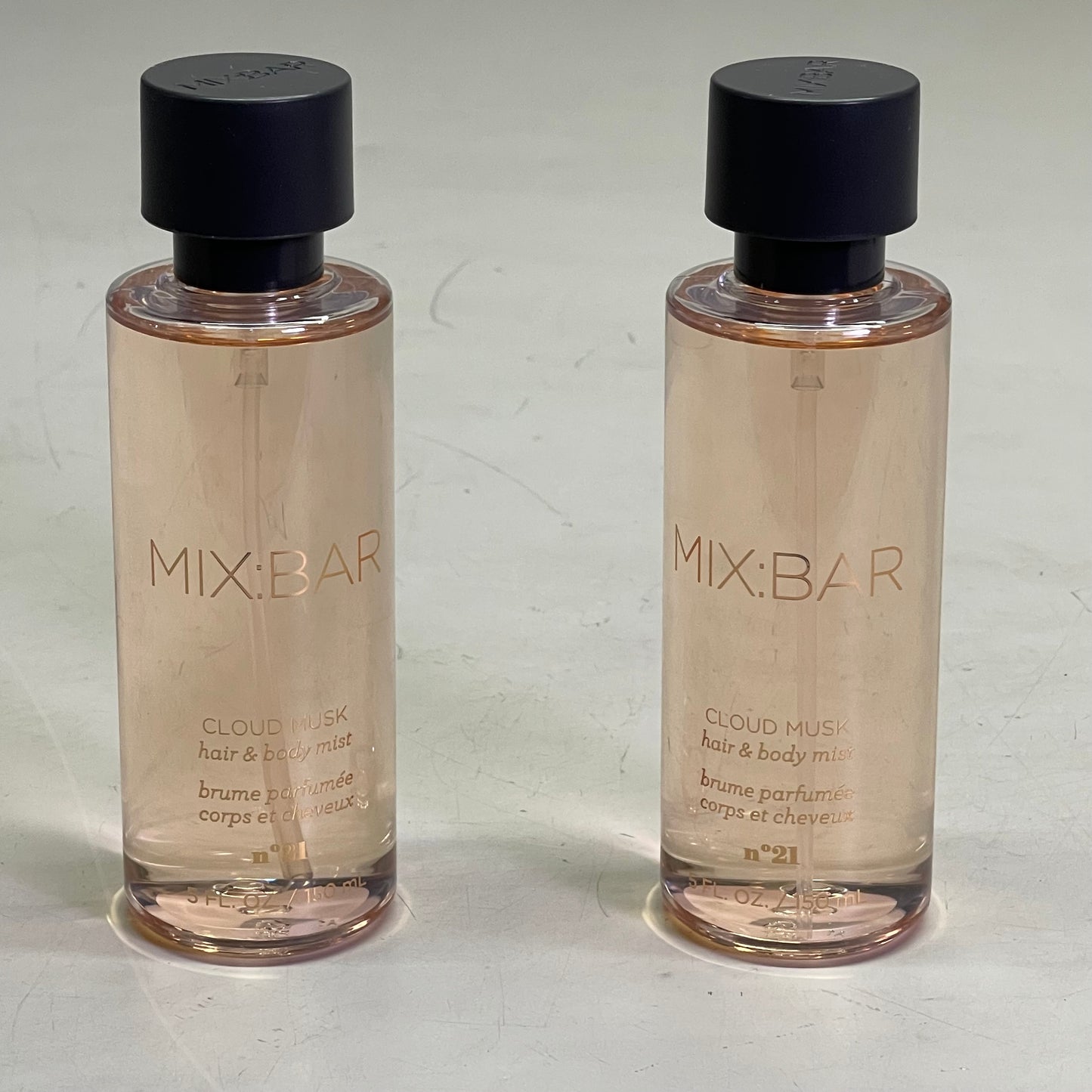 MIX:BAR (2 PACK) Hair & Body Mist Cloud Musk 5 fl oz each Clear 052-05-6812