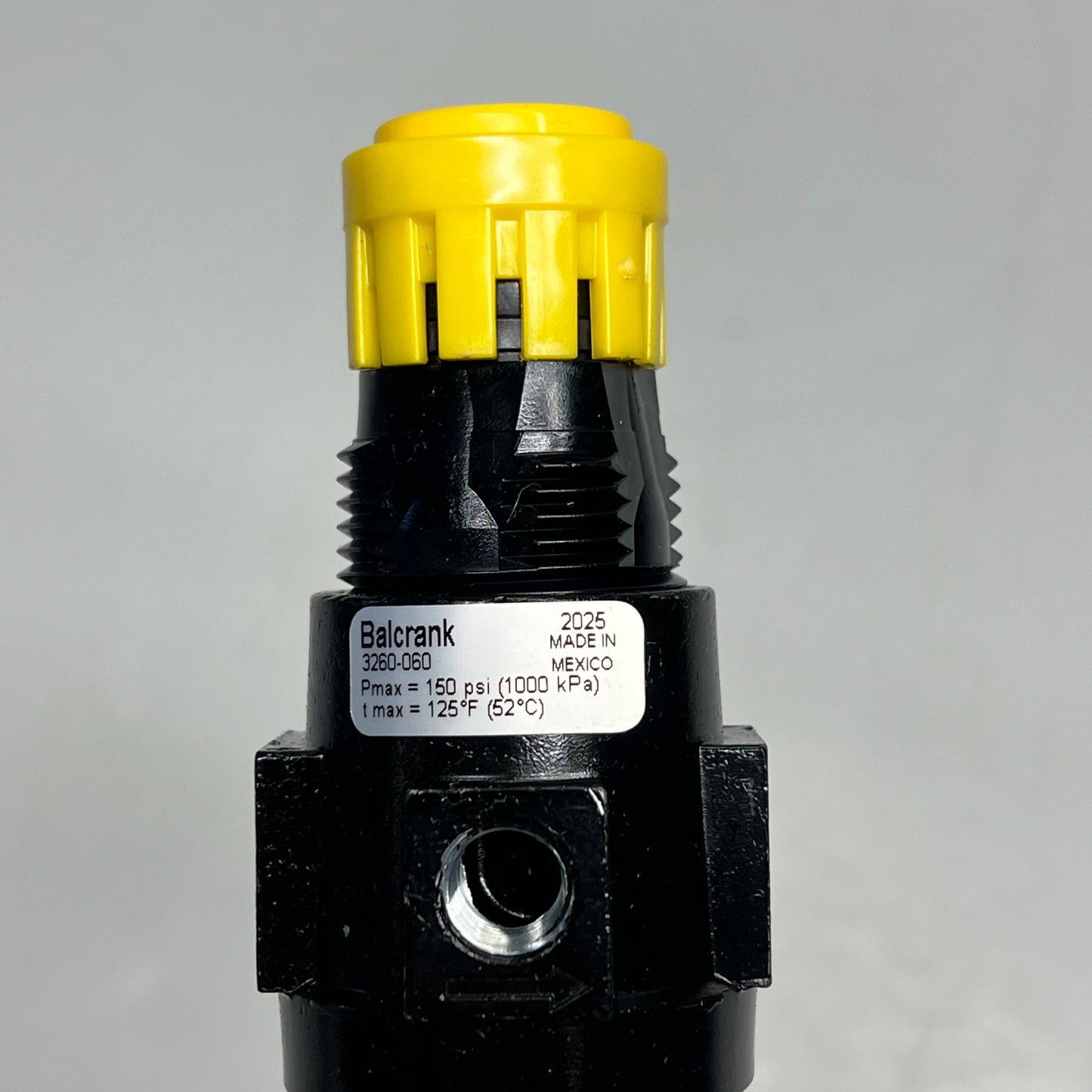 BALCRANK Filter & Regulator Mini Poly Bowl For Pump Air Control 1/4”NPT 3260-060