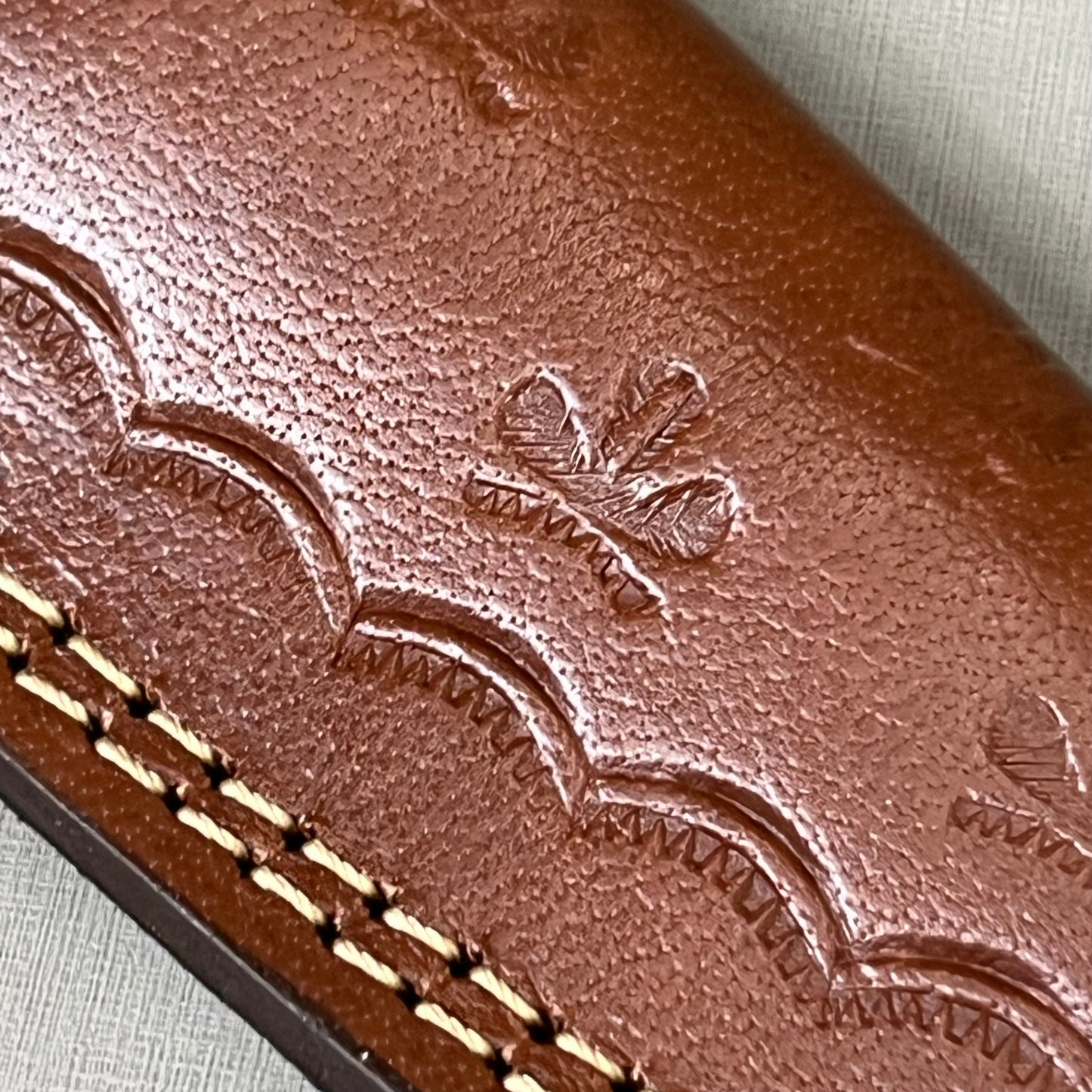 XROSSROADS Handmade Damascus Steel Hunting Knife W/ Leather Sheath 8" Multicolor