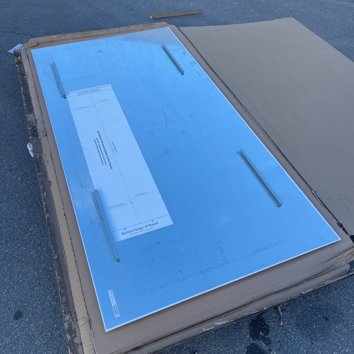 QUARTET InvisaMount Anti-Glare Magnetic Glass Dry-Erase Board 96"x48" Q019648F03IMW (Good)