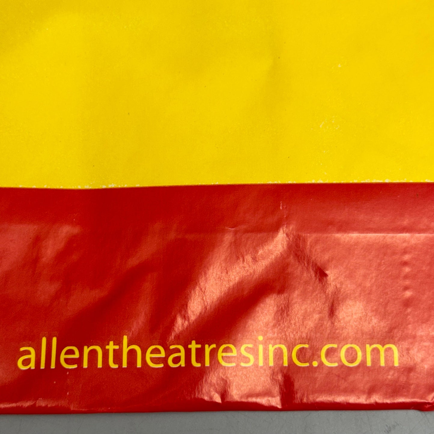 ZA@ MOVIE THEATRE POPCORN BAGS! (500 PACK) w/ "ALLEN THEATRES" Branding 9 1/2”Hx7 1/2”W C