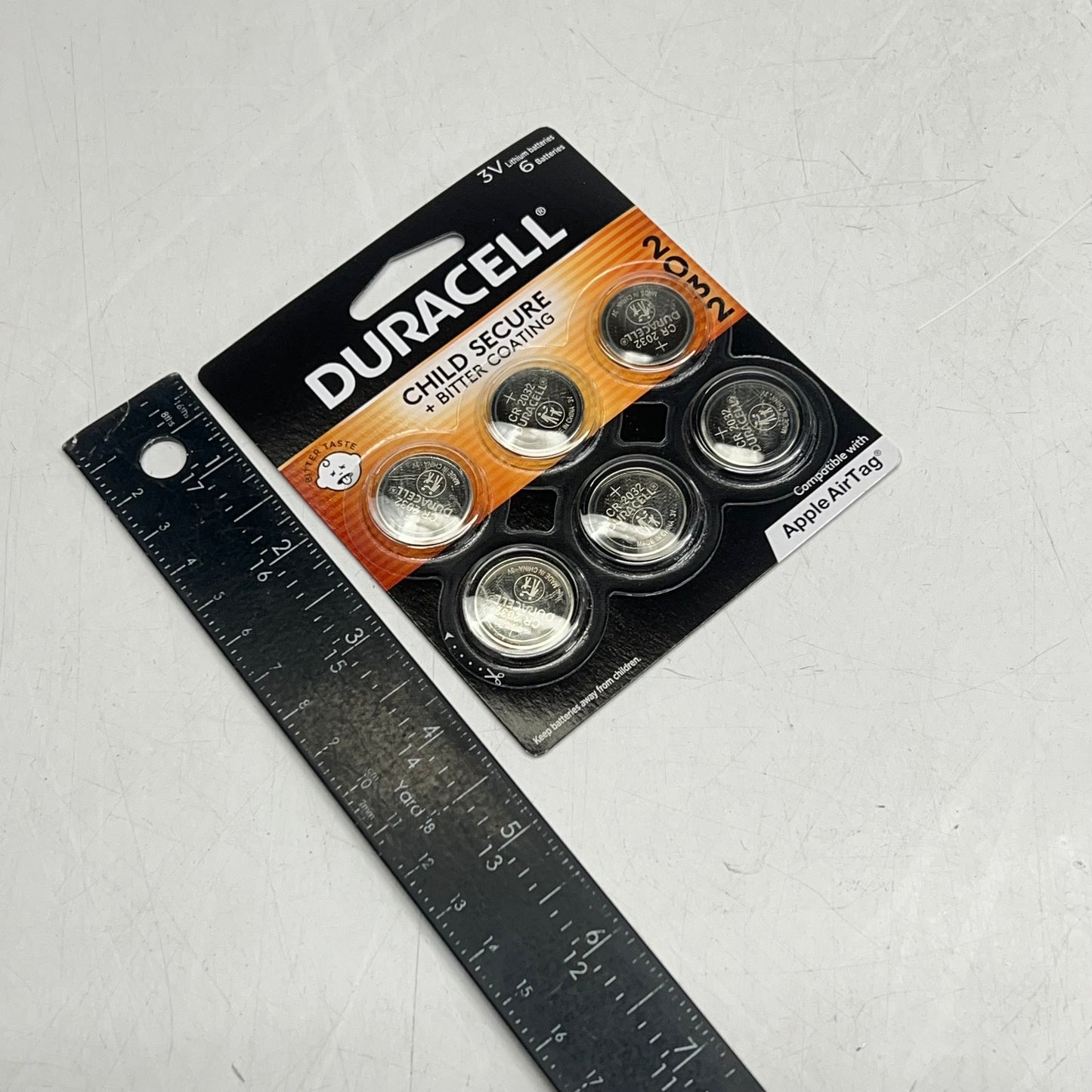 ZA@ DURACELL Lithium Coin Batteries 3V - Set of 6 Silver 2032