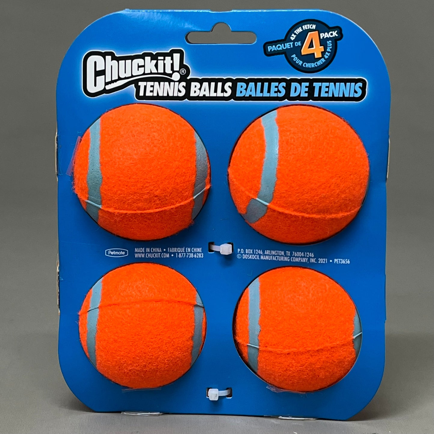 ZA@ CHUCK IT! (4 PACK, 16 BALLS TOTAL) Durable Extra Thick Core Tennis Balls Dog Toys A