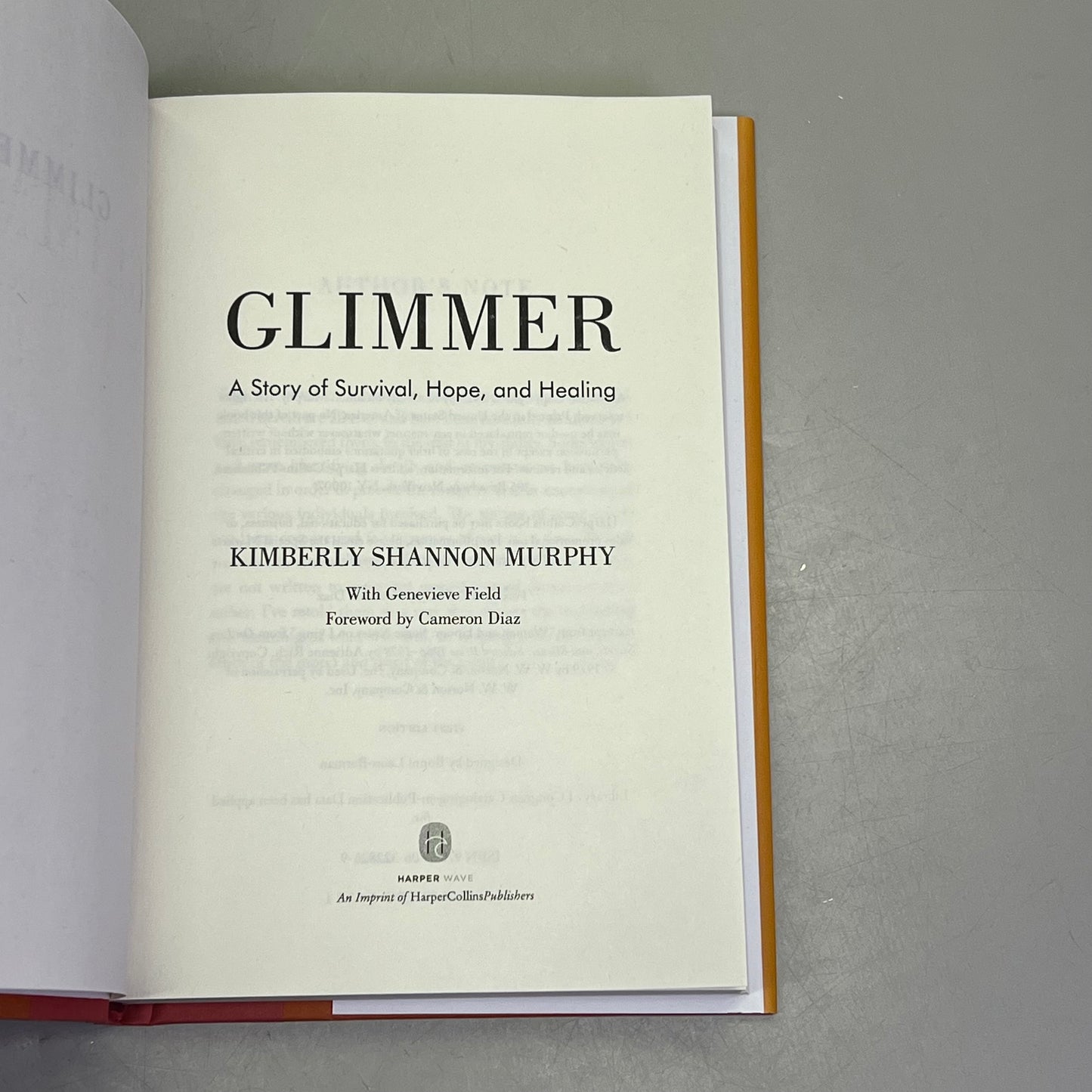 GLIMMER A Child Abuse, Memoir & Women's Biography By Kimberly Shannon Murphy