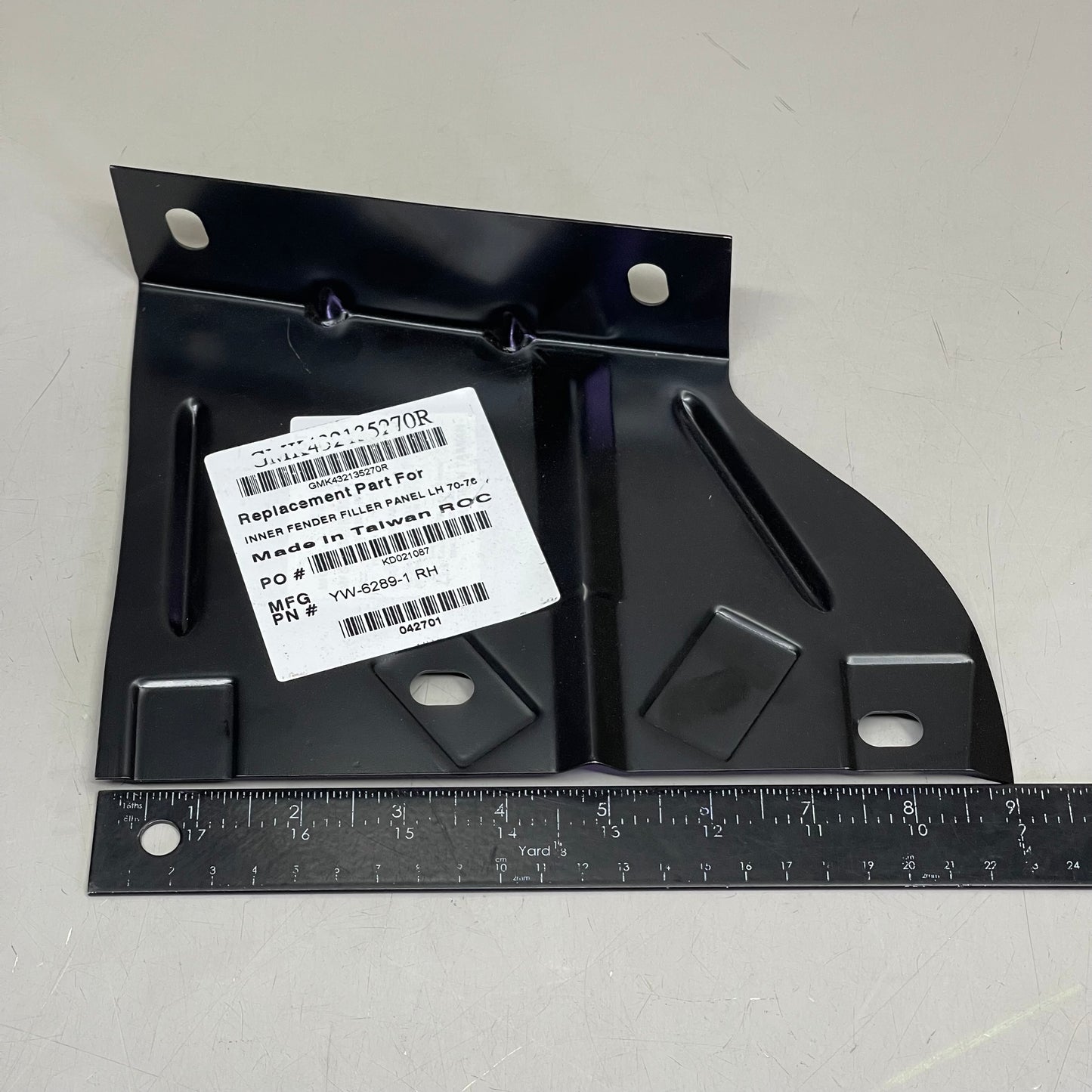 GOODMARK Inner Fender/Radiator Support Baffle For PONTIAC Firebird 1970-1976 Black GMK432135270R