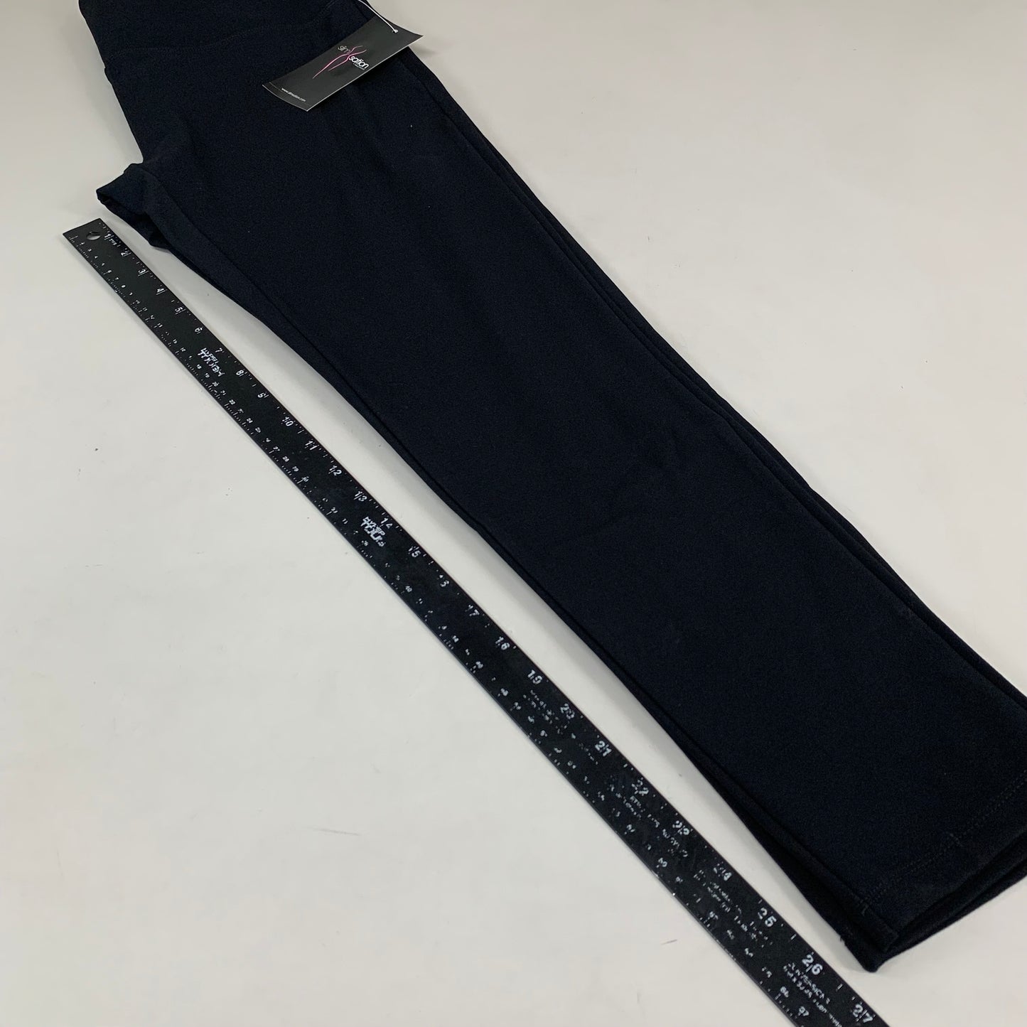 MULTIPLES Legging Petite Women's Sz L Black M9031P