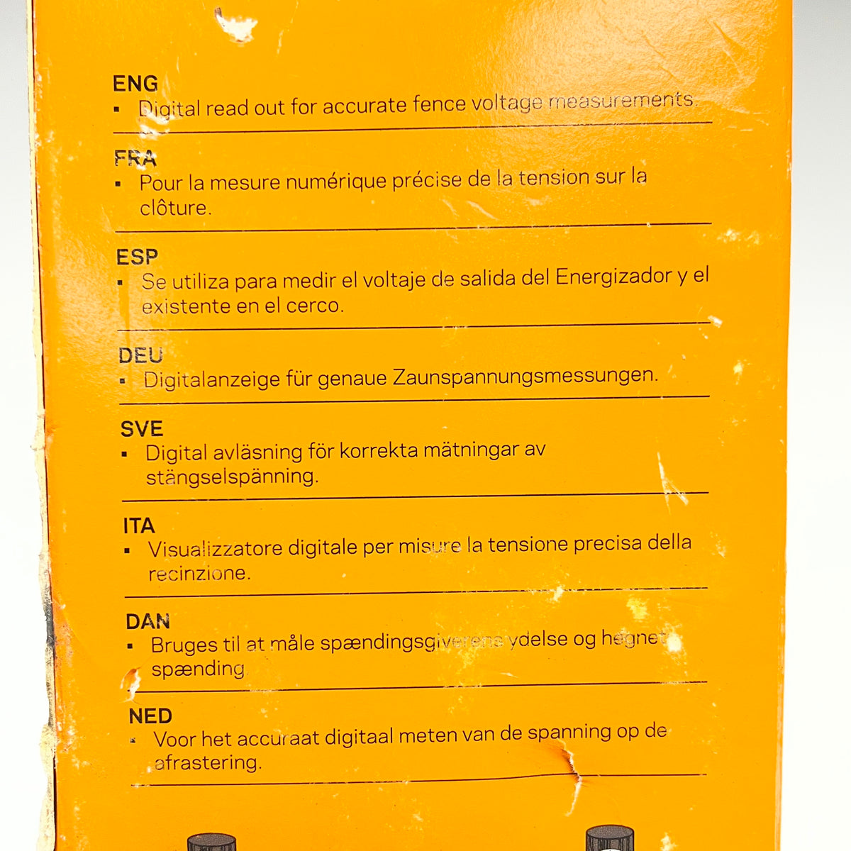 GALLAGHER Quick & Easy Digital Volt Meter For Ground Performance Orange G5030|14