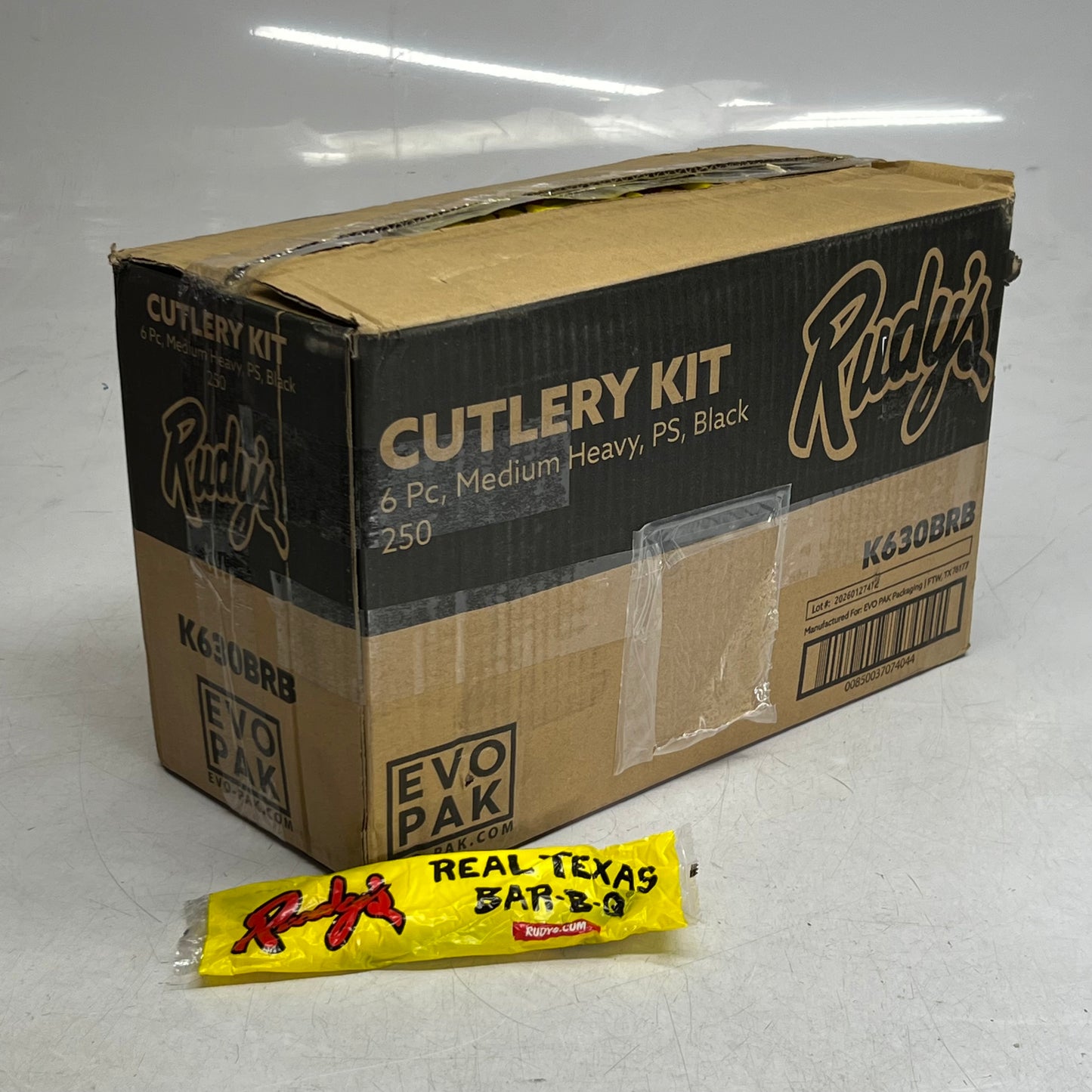 ZA@ RUDY'S (250 PACK) 6-Piece Cutlery Kit K630BRB (New) J