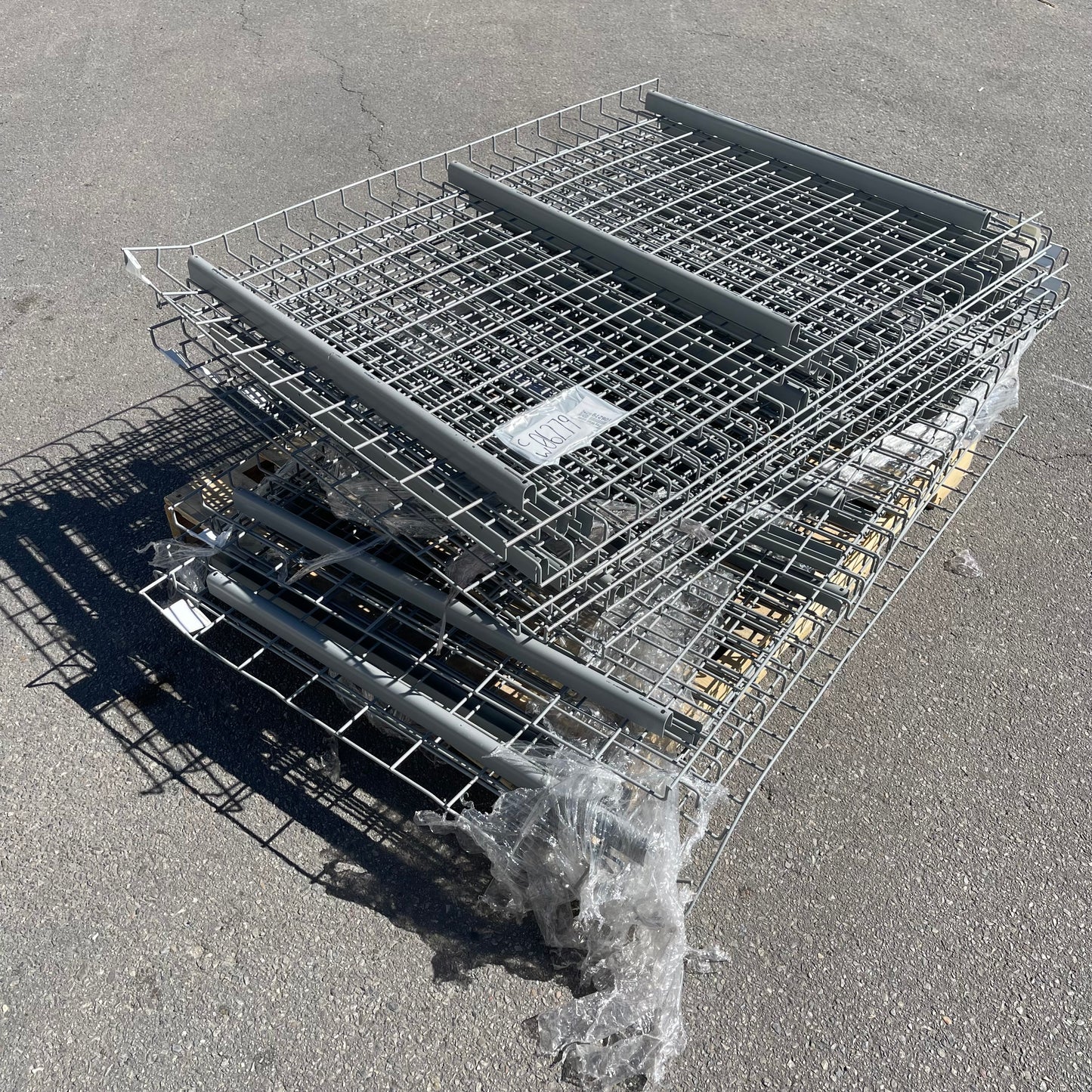 Z@ (12 PACK) NASHVILLE WIRE Pallet Rack Welded Wire Decking Light Grey D3652AA3B1 (New)