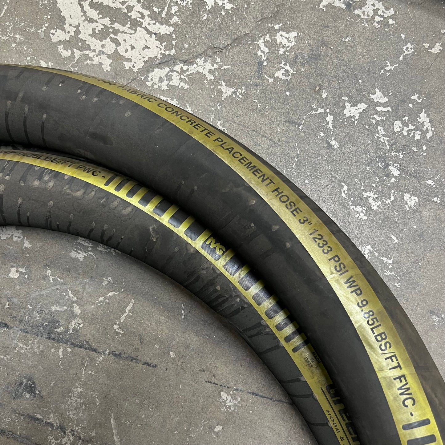 GREEN LINE 3” FABRIC REINFORCED CONCRETE PLACEMENT HOSE 783-300