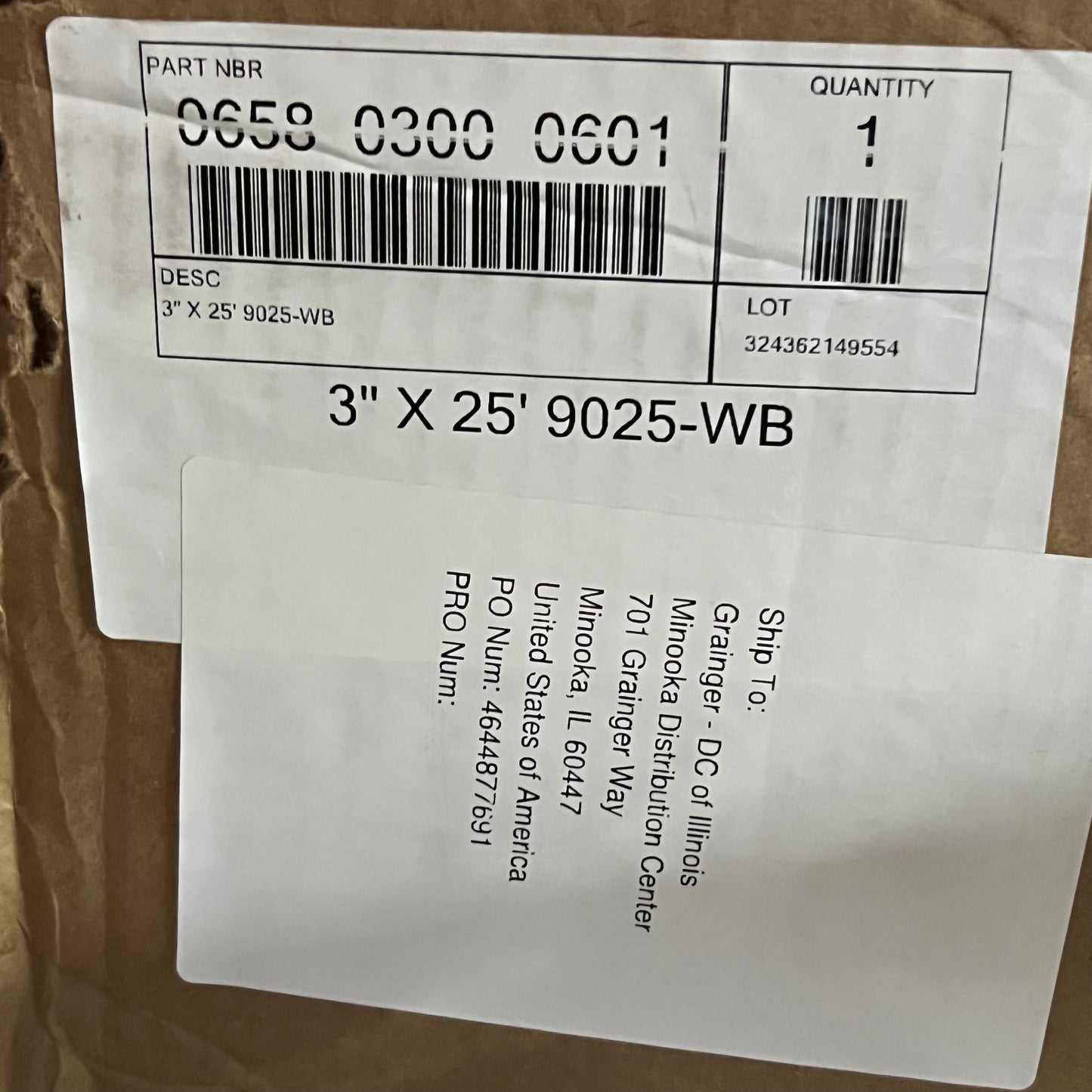 ZA@ HI-TECH DURAVENT Ducting Hose Sz 3" x 25' 9025-WB A