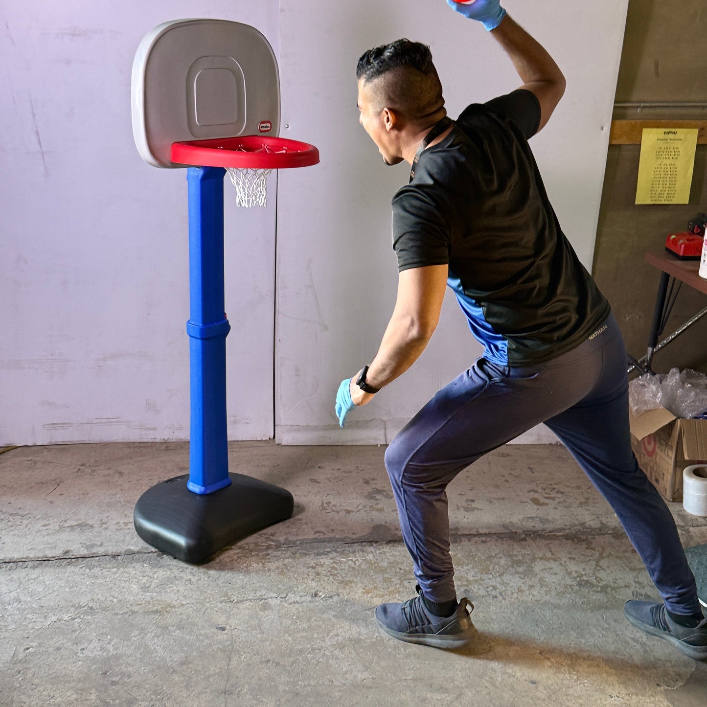 ZA@ LITTLE TIKES TotSports Easy Score Adjustable Kid’s Basketball Set 612329M81X1 D