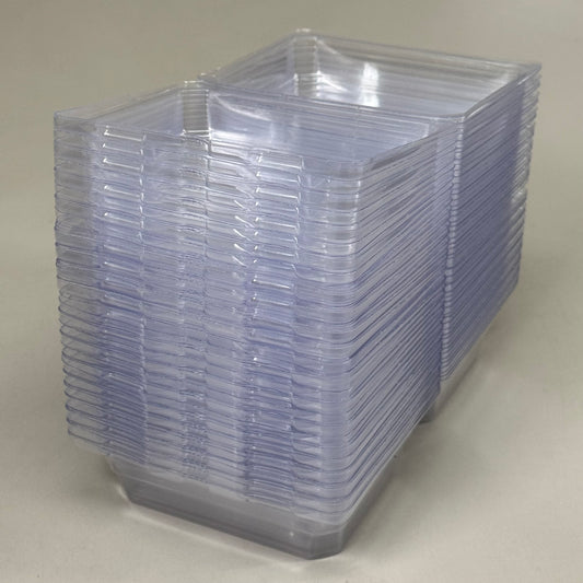 Boutonniere & Corsage Clear Plastic Box (50 Count) 4" x 3" x 3"