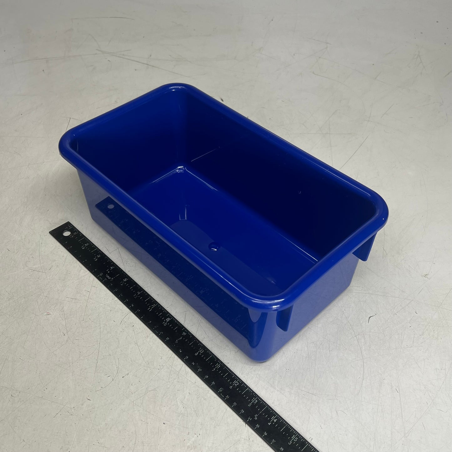 LAKESHORE (9 PACK) Heavy Duty Plastic Handy Storage Box  8"x13 1/4" Blue YB10BU