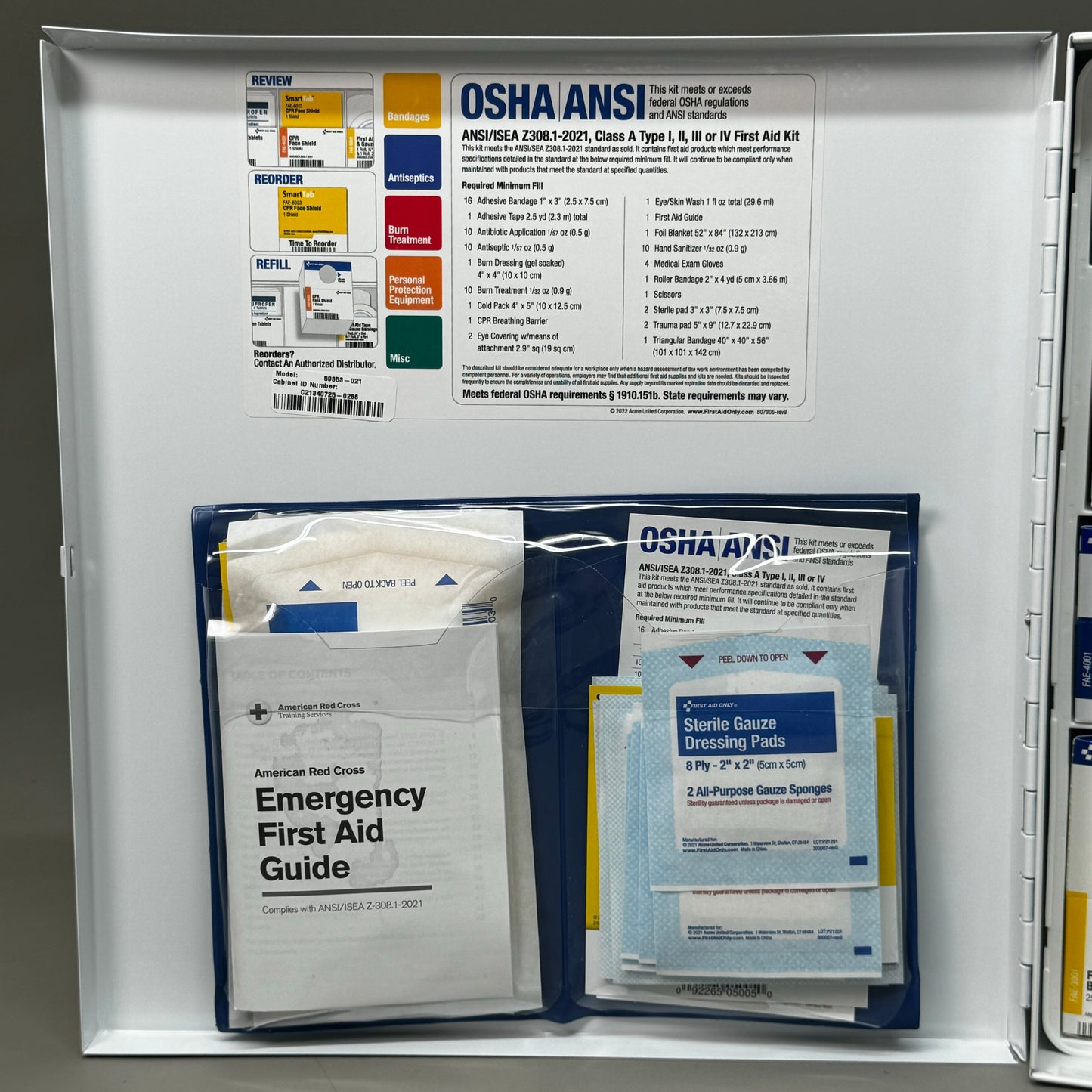 VESTIS FIRST AID 50 Person Large Metal Cabinet With Medication 7/25 59353-021 920013231