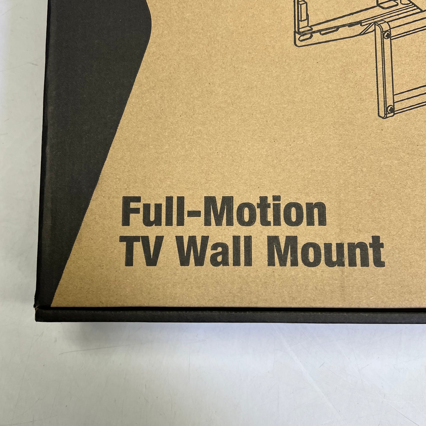 USX-MOUNT Full-motion Tv Wall Mount Fits 16" Wood Stud 37-86 inch Black XML019
