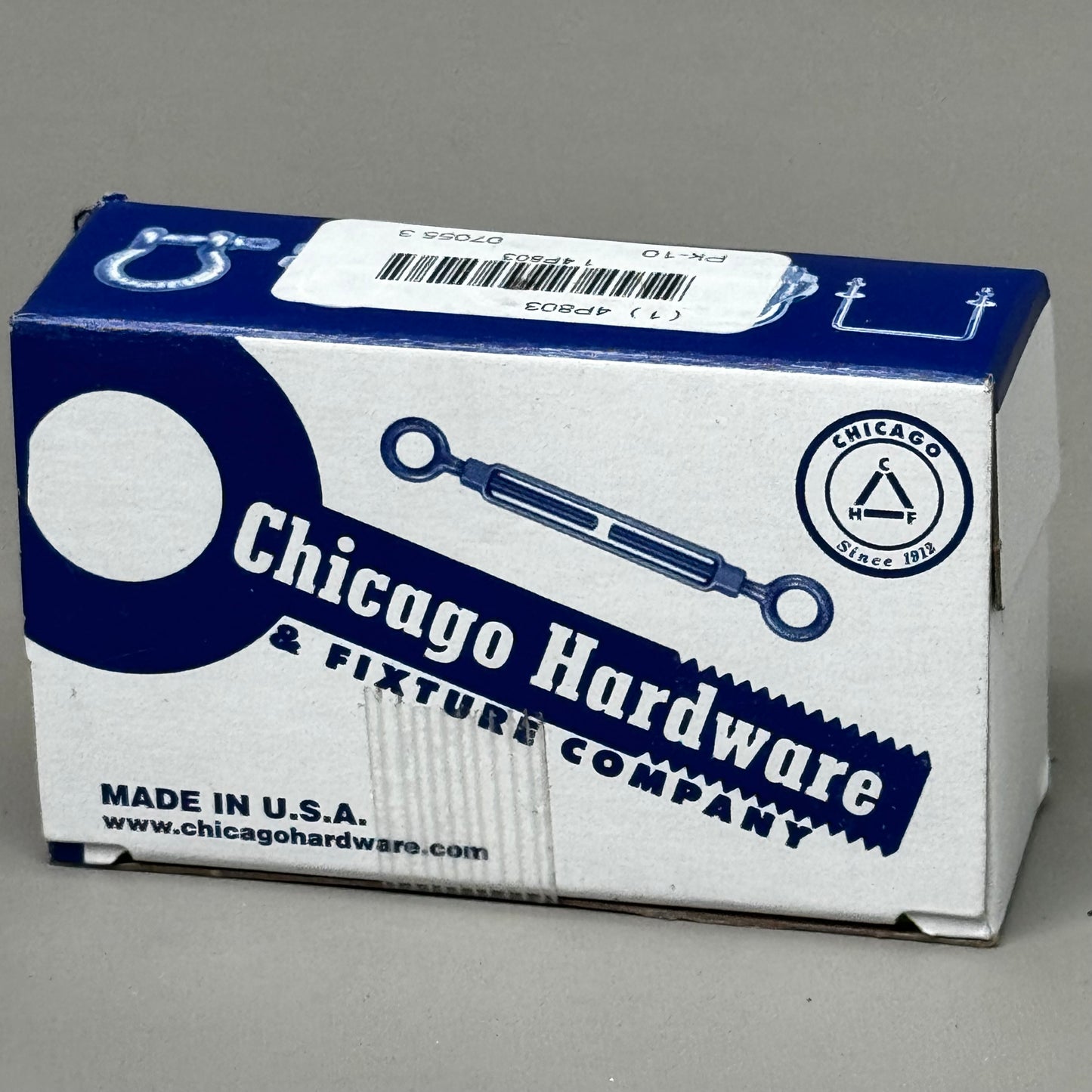 CHICAGO HARDWARE (50 PACK) Routing Eye Bolt 1/4"-20 Thread 2"Shank 4P803