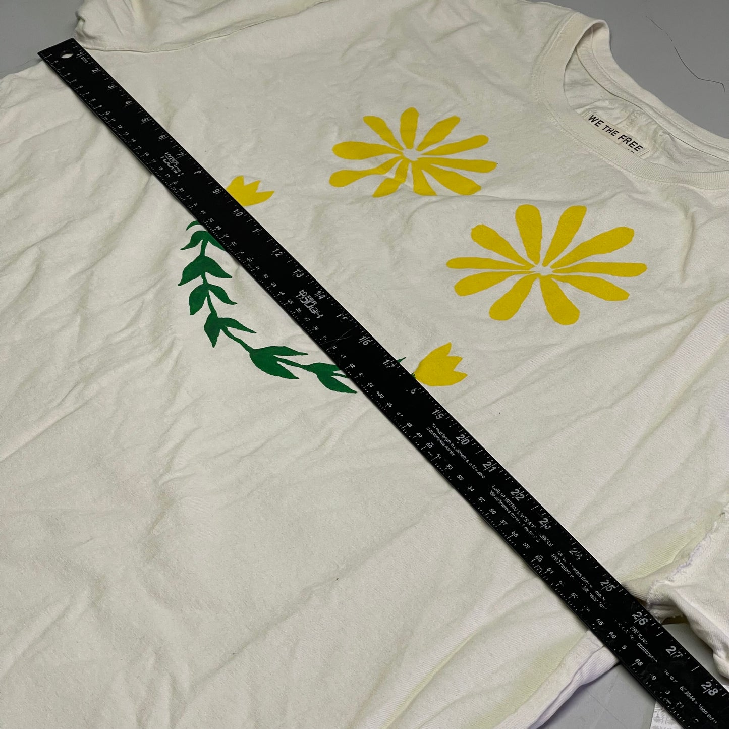 FREE PEOPLE We The Free "Sunshine Smiles" Tee LARGE White