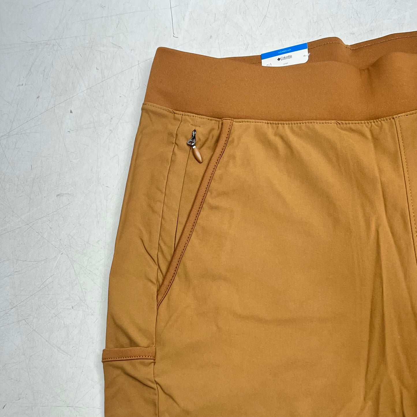 COLUMBIA Leslie Falls Pants Straight Leg Women's Sz M  Camel Brown 2087031