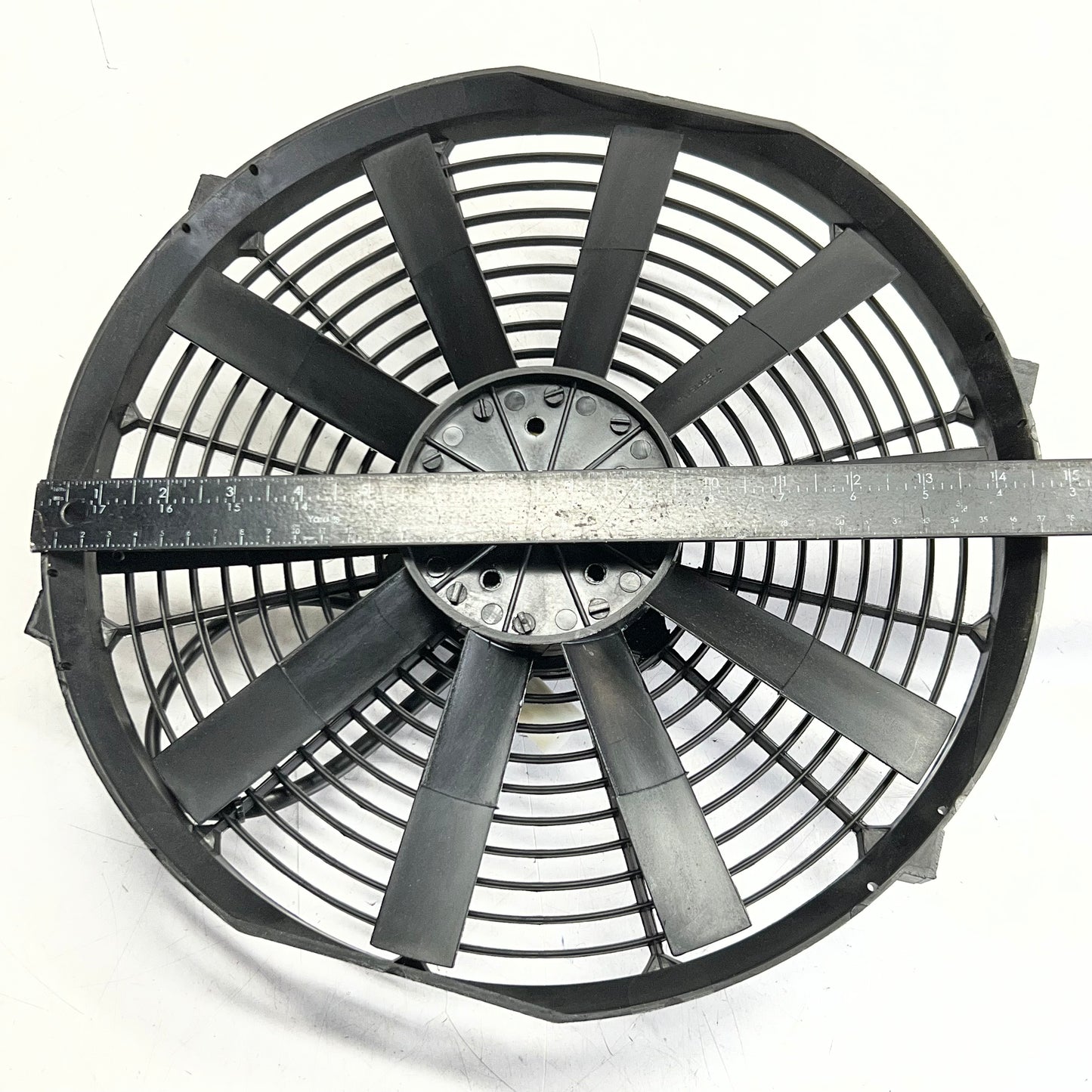 Radiator Cooling Fan Slim Electric Push Pull 12V Sz 14", Black 830077