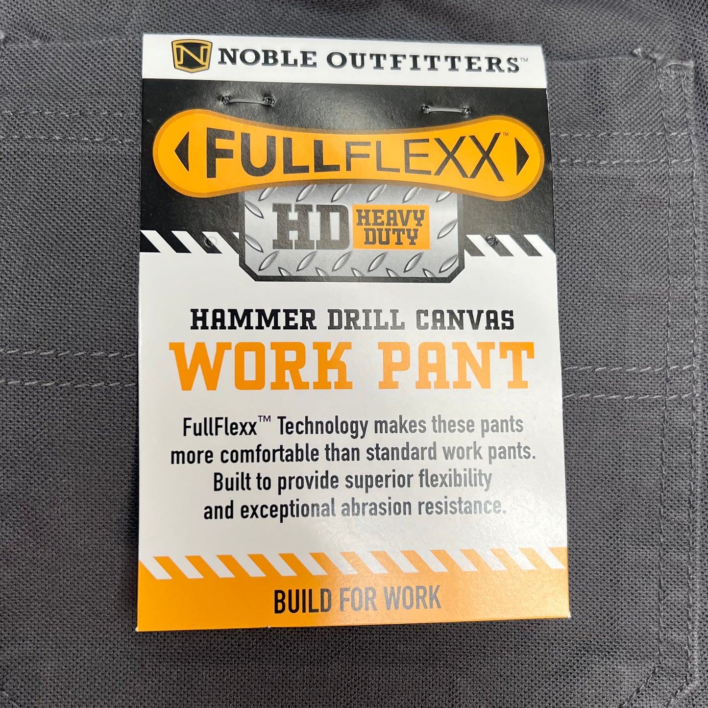 NOBLE OUTFITTERS Full Flex HD Hammer Canvas Work Pant Men's Sz 32x32 Wolf Grey