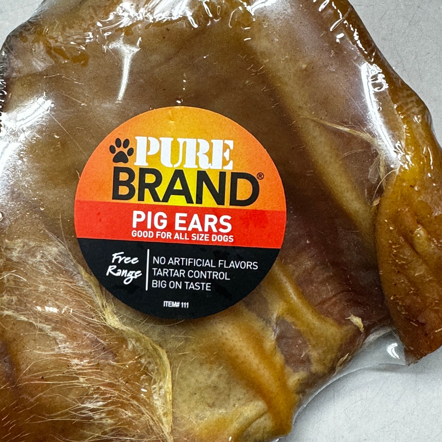 PURE BRAND Pig Ears For Dogs No Artificial Flavors Big on Taste