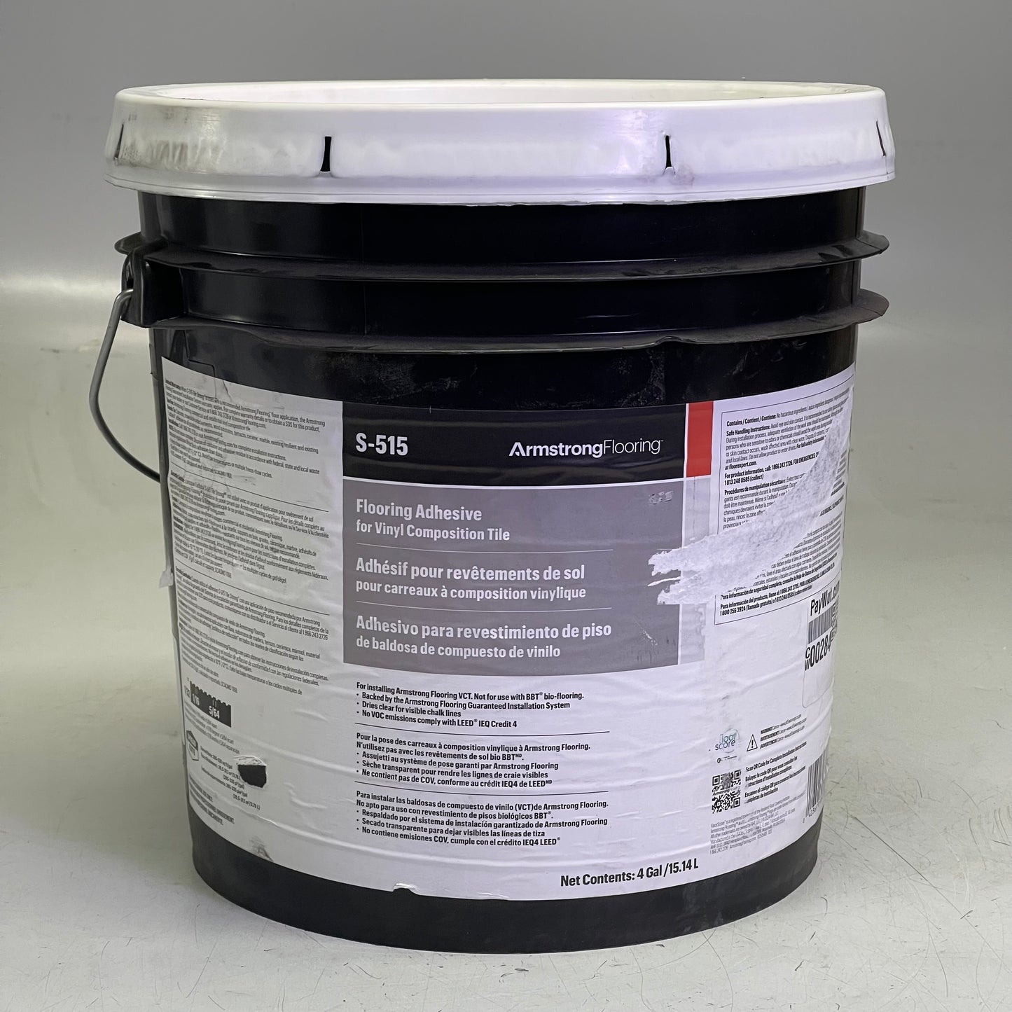 ARMSTRONG Flooring Adhesive For Vinyl Composition Tile 4 Gal S-515