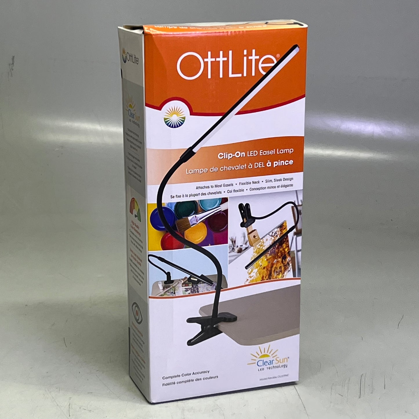 OTTLITE Clip-On LED Easel Lamp with ClearSun LED Technology REV022221