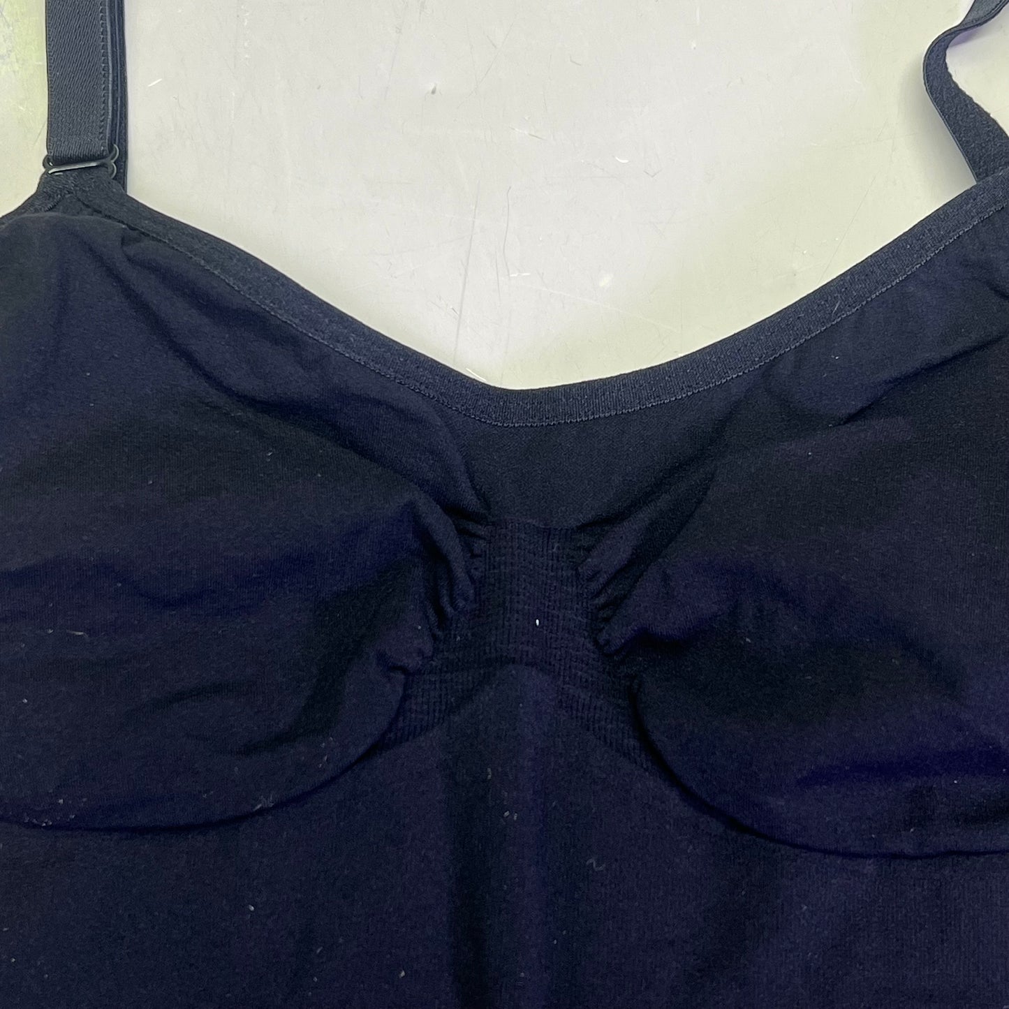 LUXMERY Breathable Stretch Fabric Low Back Sculpting Body Suit Sz XL Black