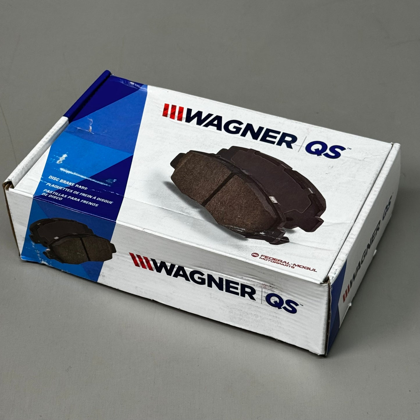 WAGNER QS Ceramic Disc Brake Pad Set 5 1/2" x 2 1/4" Black ZD941