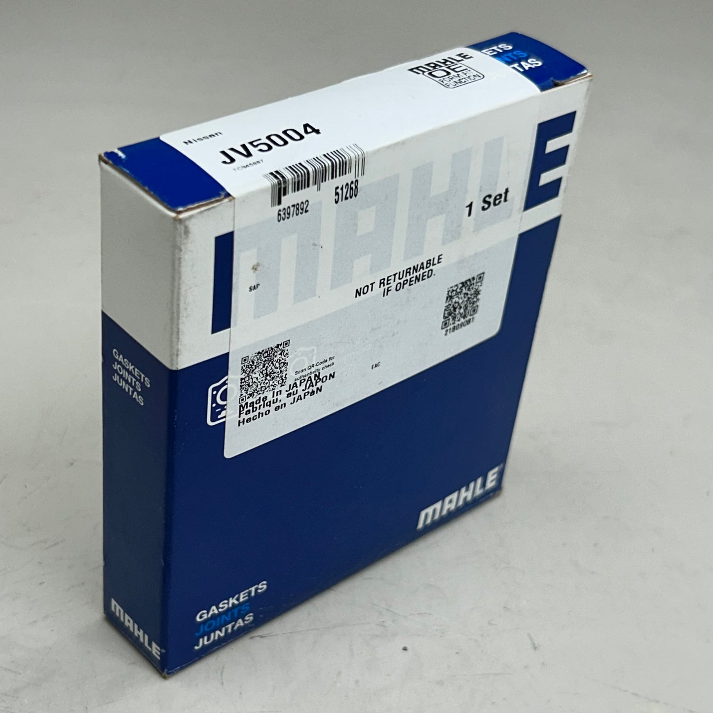 MAHLE Timing Cover Replacement Gasket For Nissan JV5004