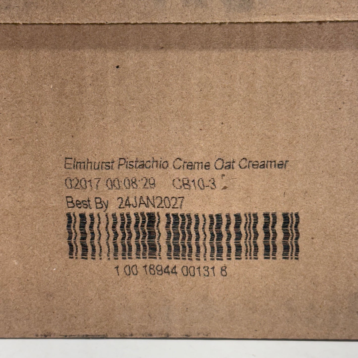 ELMHURST (6 PACK) Elmhurst Pistachio Creme Oat Creamer 16 fl oz. BB 01/27