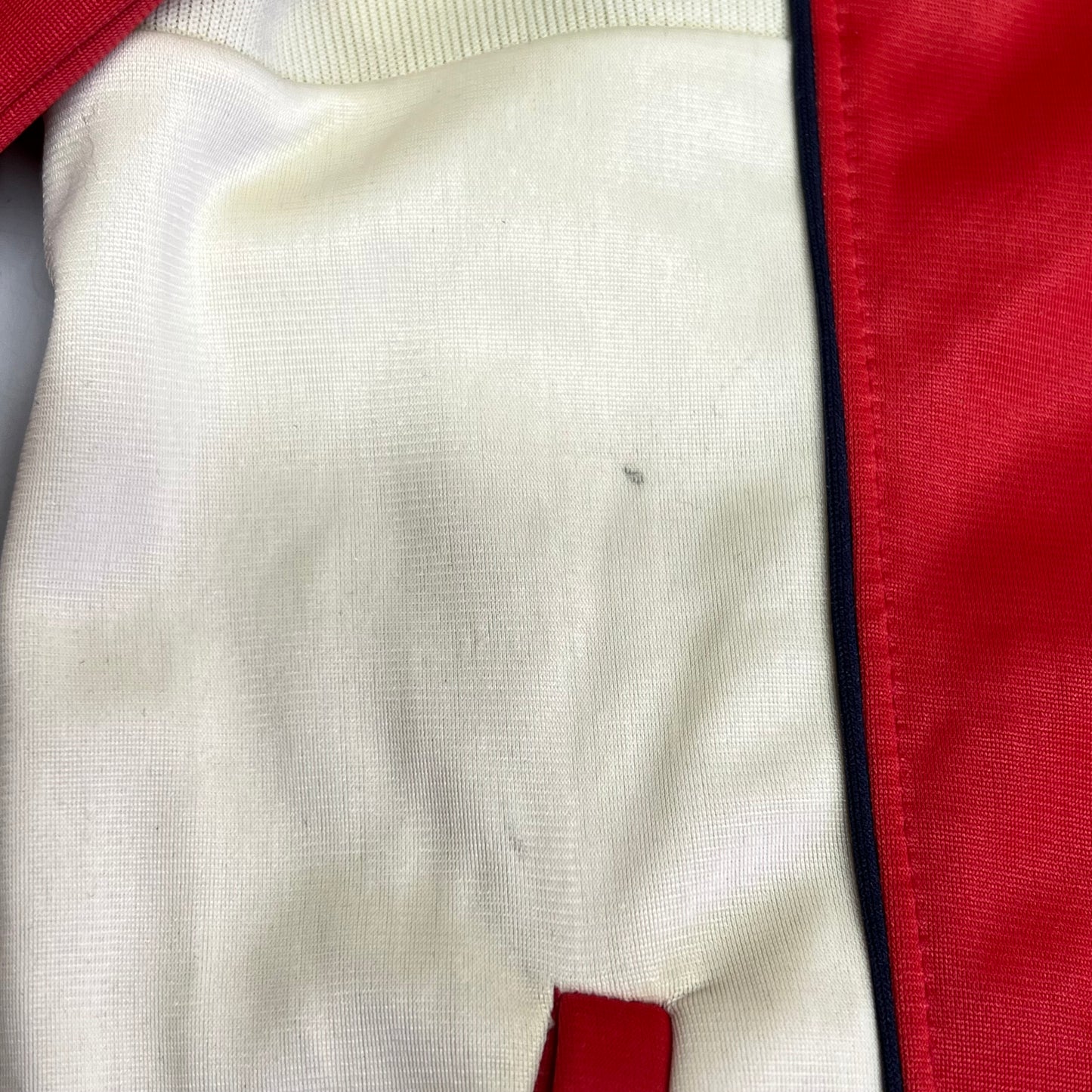 SERGIO TACCHINI Sportswear Track Suit Zip Up Jacket US Sz 40 Red/Cream (Used)