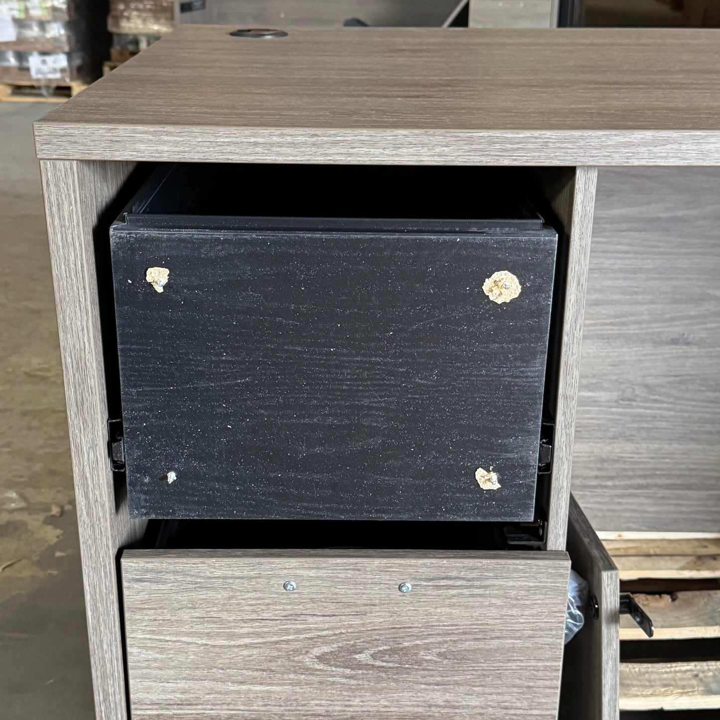 ZA@ Pallet of LORELL Double Pedestal Desk Sz 29.5"W x 65"L x 29"H - LLRPD3066DPGE (AS-IS, Damaged)