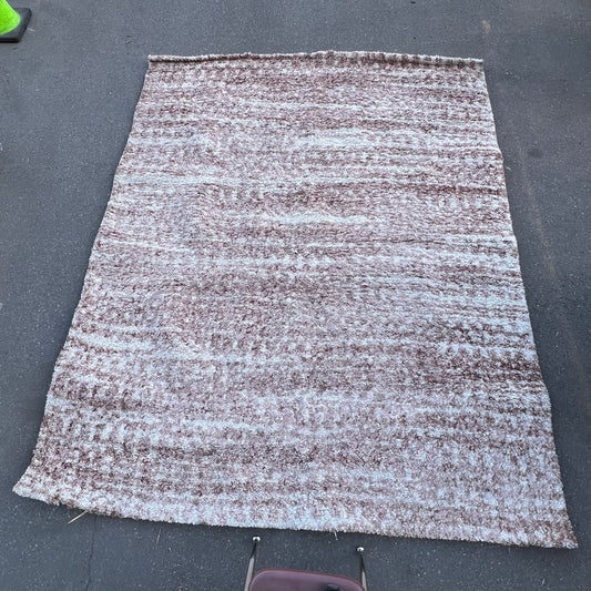 ZA@ Large Shaggy Area Rug See Images For Size Burnt Orange/Multicolor