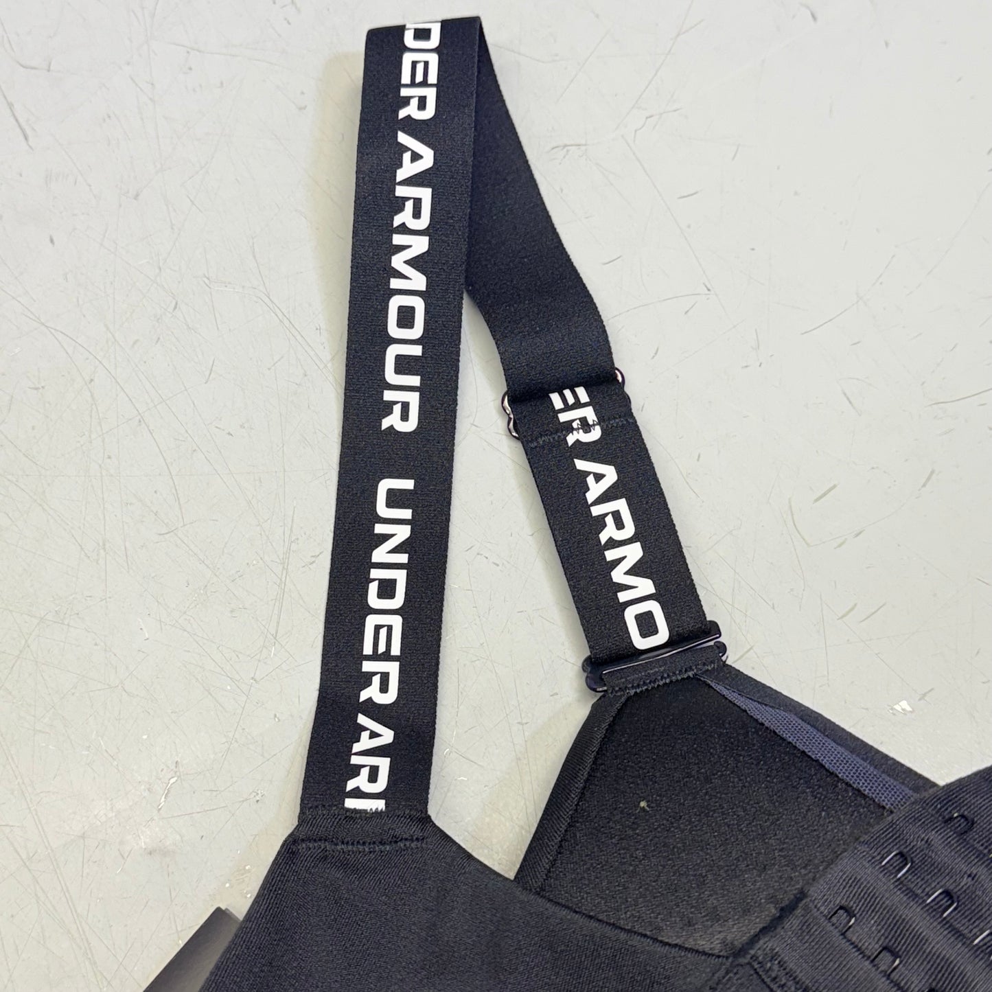 UNDER ARMOUR Infinity 2.0 High Sports Bra Fitted Women's Sz XL Cup(D-DD) Black