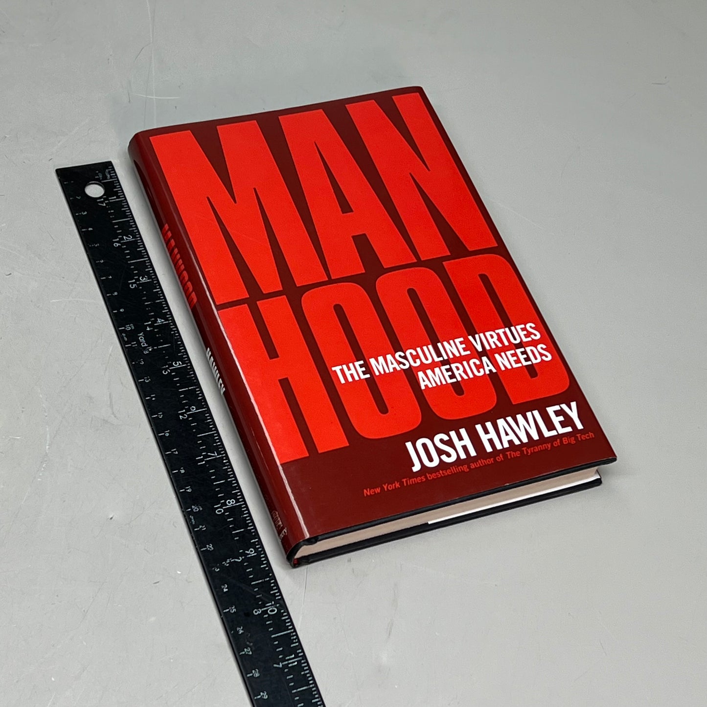 MAN HOOD The Masculine Virtues America Needs By Josh Hawley Hardback Book