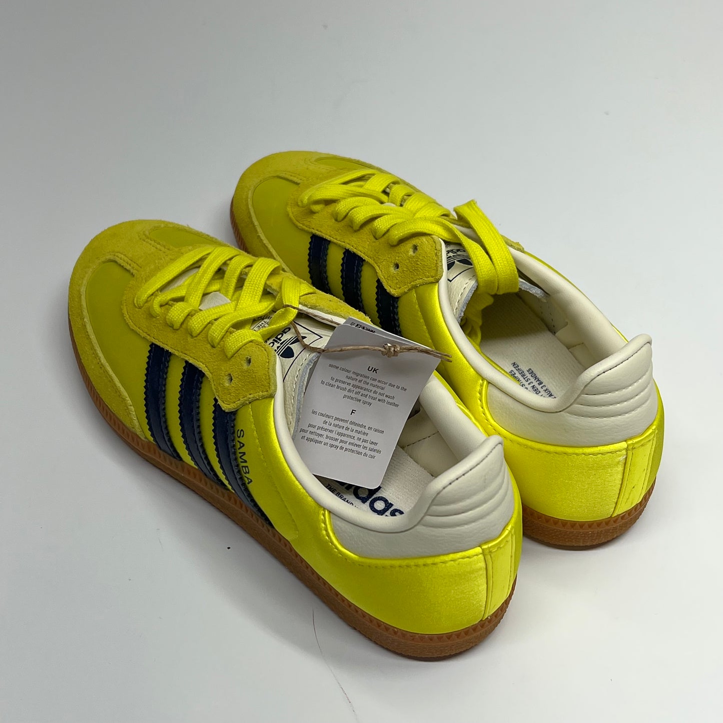 ADIDAS Samba Og W Sneakers Women's Sz 7.5 Yellow, Night Indigo & Cream JI2594