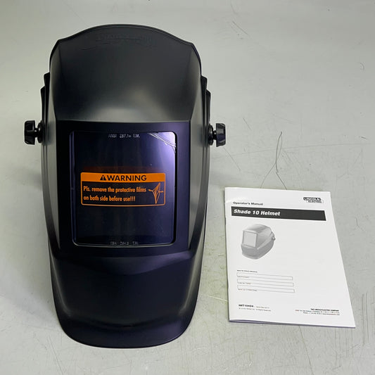 LINCOLN ELECTRIC Fixed Shade Passive Welding Helmet 10 Shade  Black K2800-1