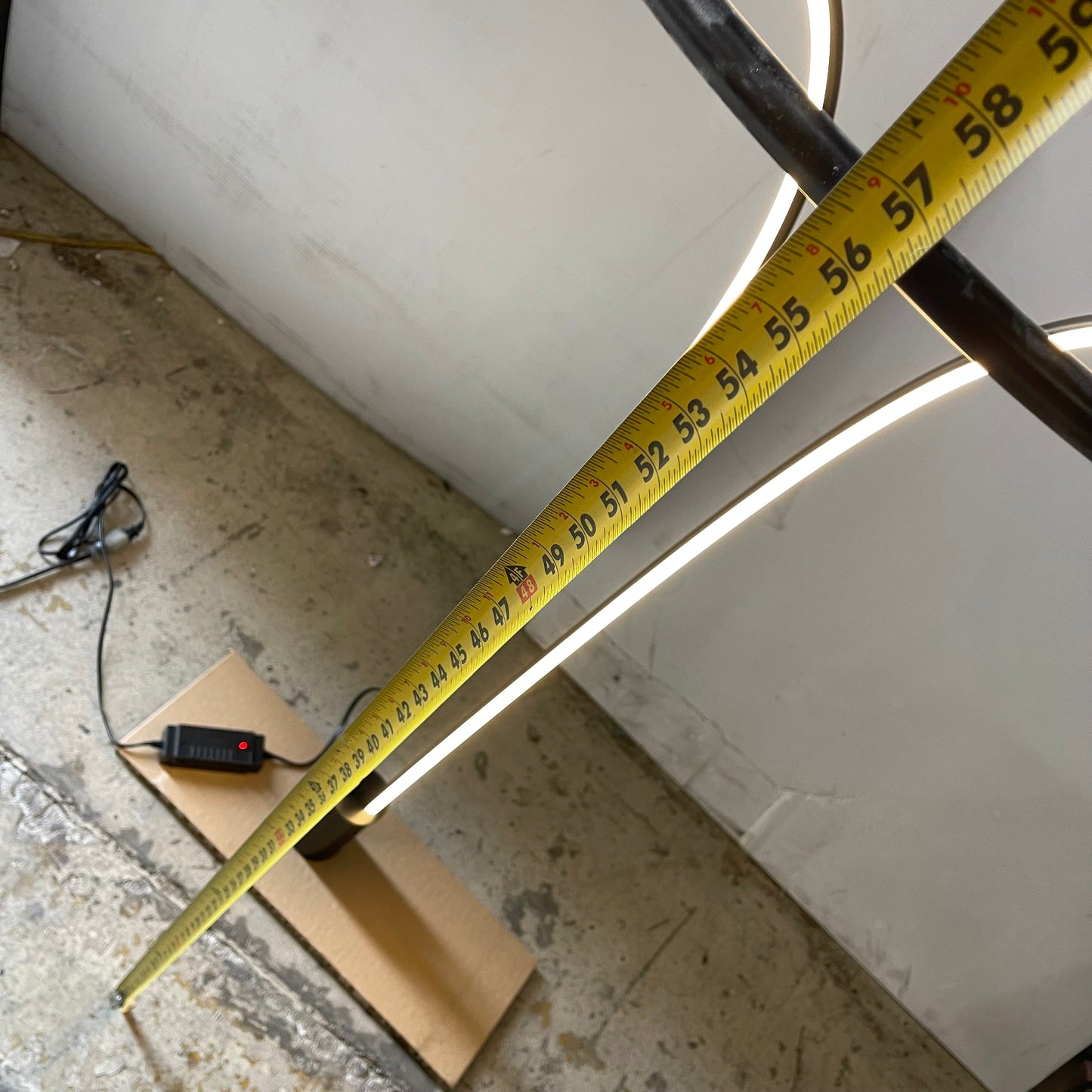 ARTCRAFT Cortina LED Floor Lamp Fixture 33W LED 3000K 120V AC7589BK