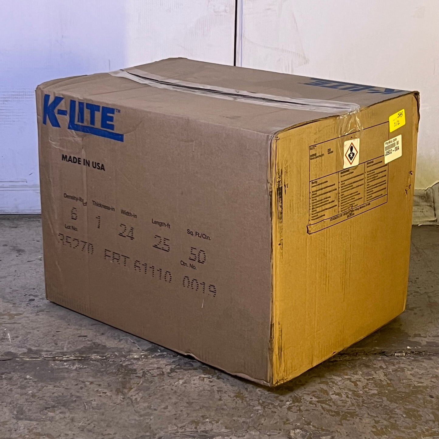 K LITE Insulation Roll #6 Sz 24"W x 25 ft. 35169