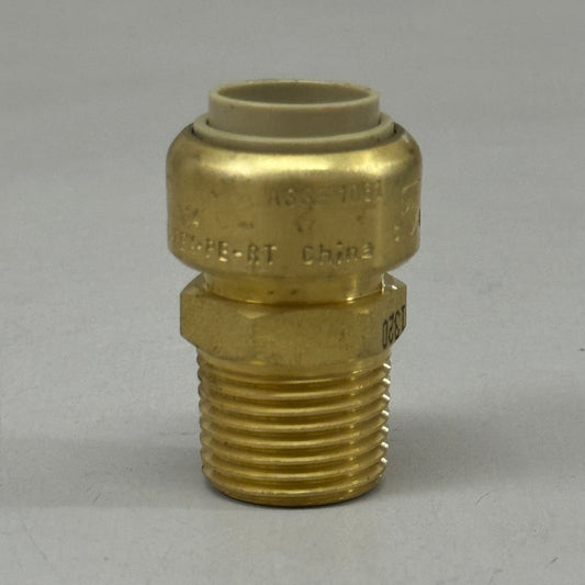 JONES STEPHENS  (3 Pack) Plumbite Push On Male Adapter 1/2"x1/2" Brass C77417LF